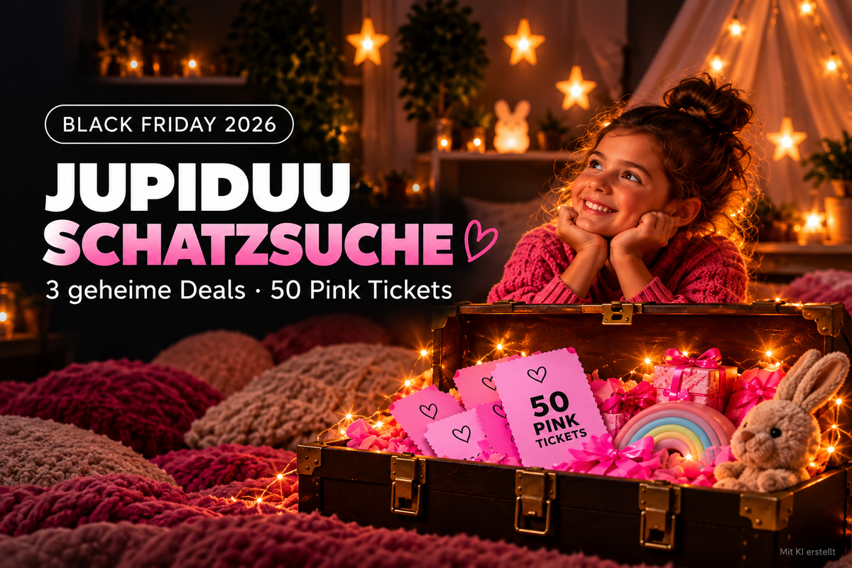 Pink Tickets, geheime Deals & große Überraschungen – die Jupiduu Schatzsuche startet