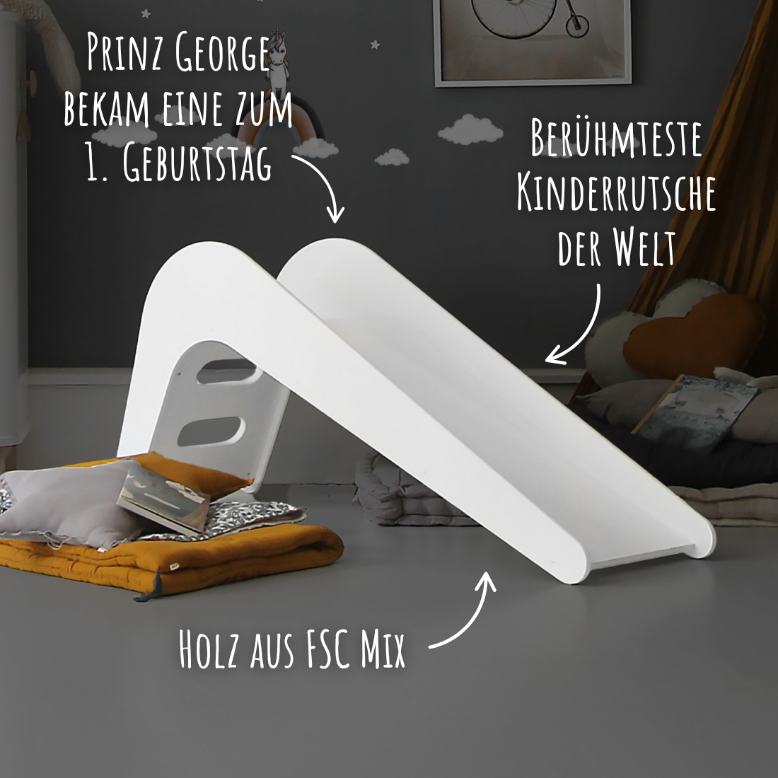 Holzrutsche - Indoor